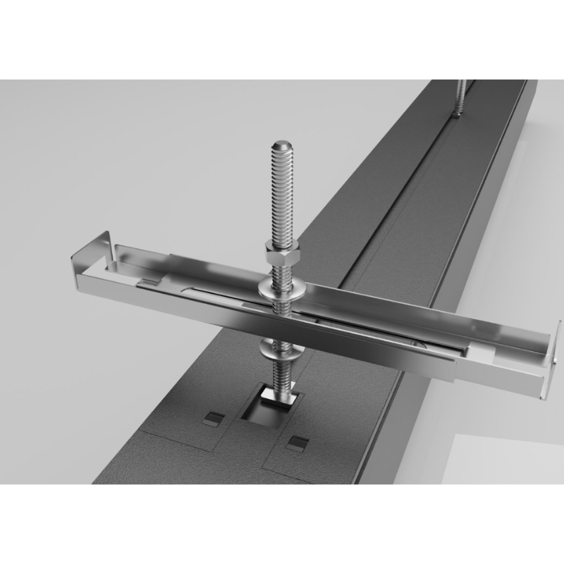 Suspension Linéaire 50W 120cm Noire CCT Interconnectable - 3000K/4000K/6000K