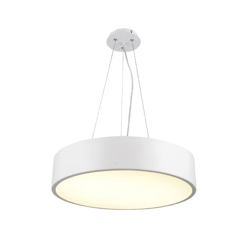 Plafonnier LED Suspendu 30W Blanc - Blanc Chaud 3000K
