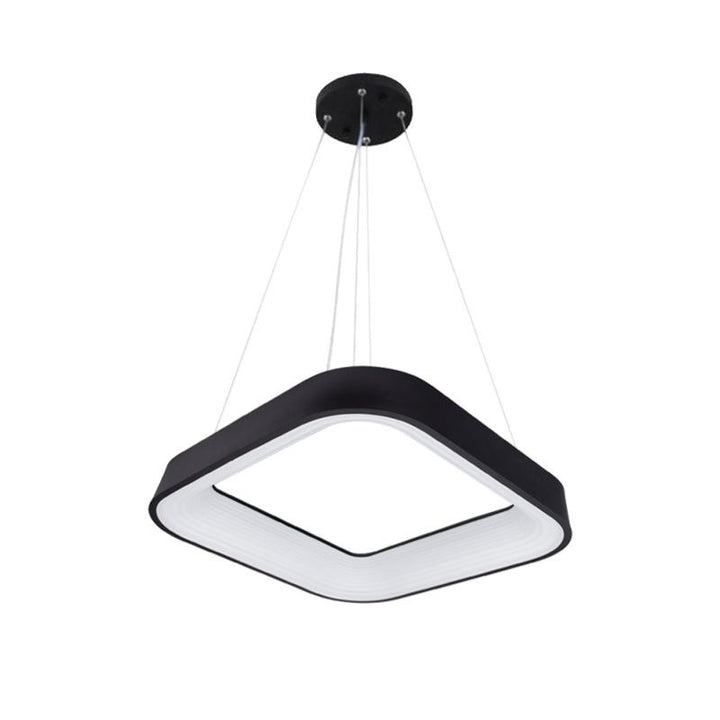 Black hanging LED ceiling light 38W - Warm white 3000K