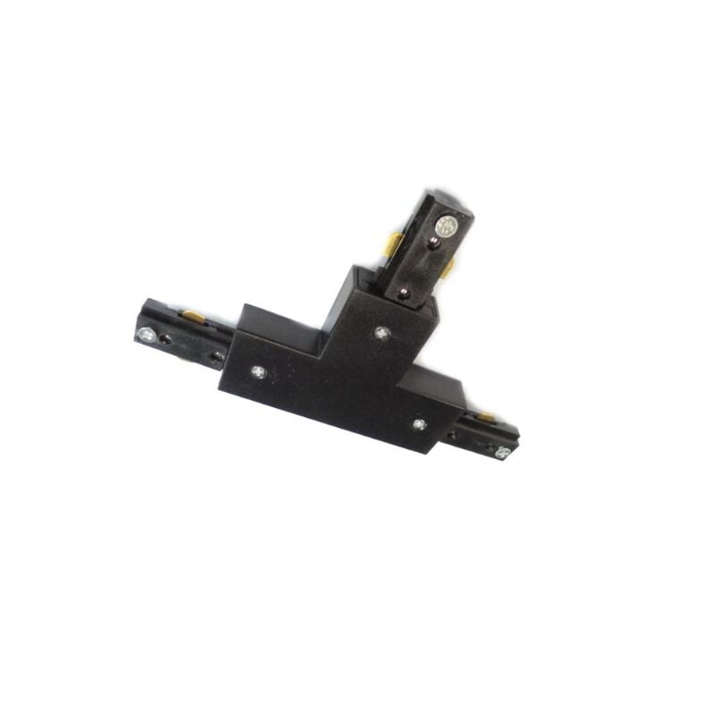 Connecteur T Rail Monophasé Noir