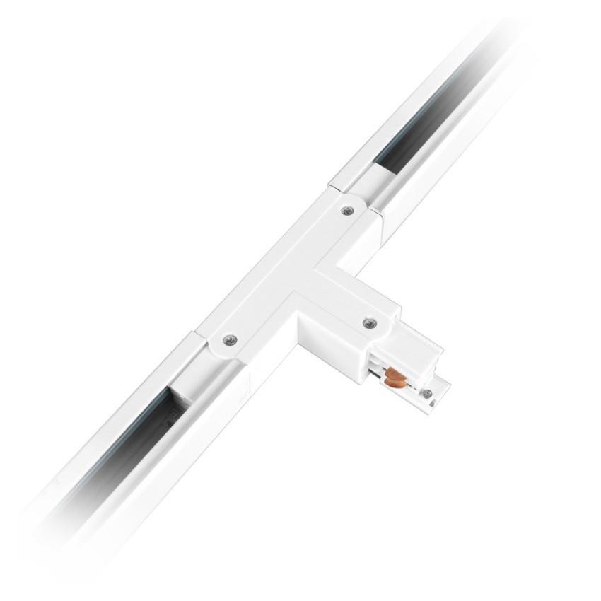 Connecteur T Rail Triphasé Blanc