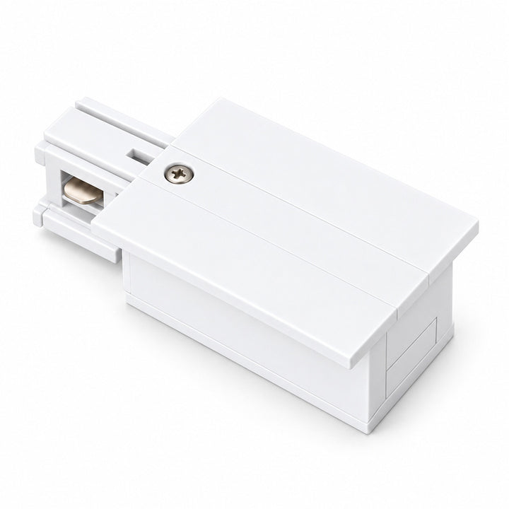 Connecteur d'Alimentation pour Rail Encastrable Monophasé Blanc
