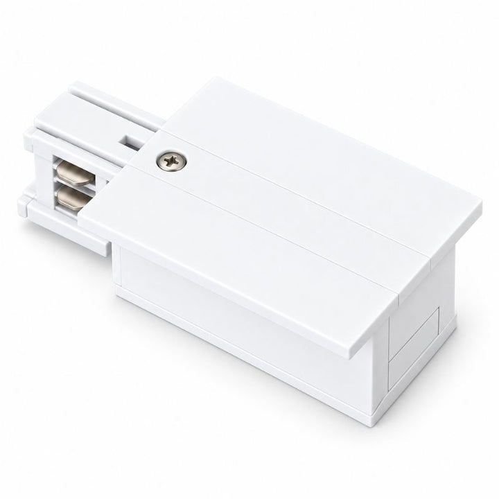 Connecteur d'Alimentation pour Rail Encastrable Triphasé Blanc