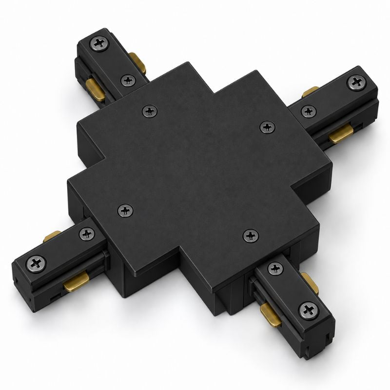 Connecteur X Rail Encastrable Monophasé Noir