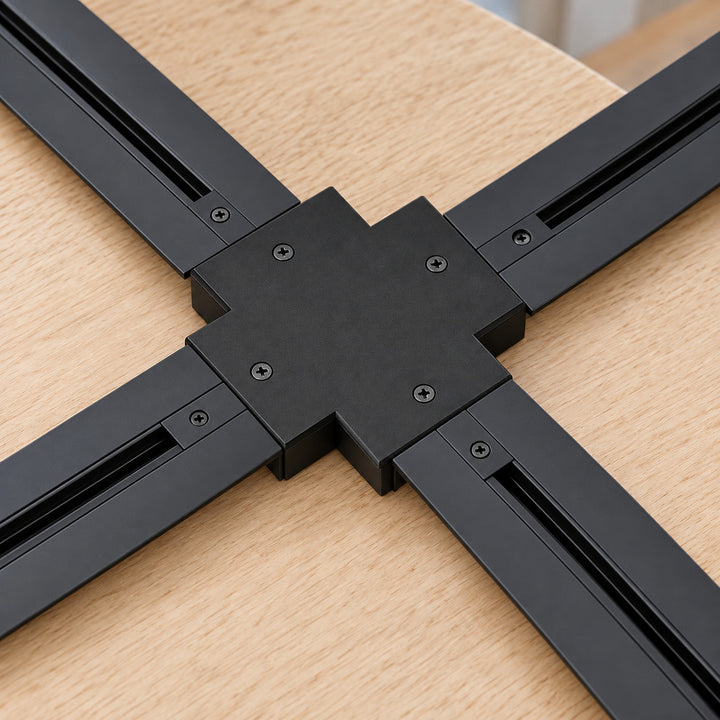 Connecteur X Rail Encastrable Monophasé Noir