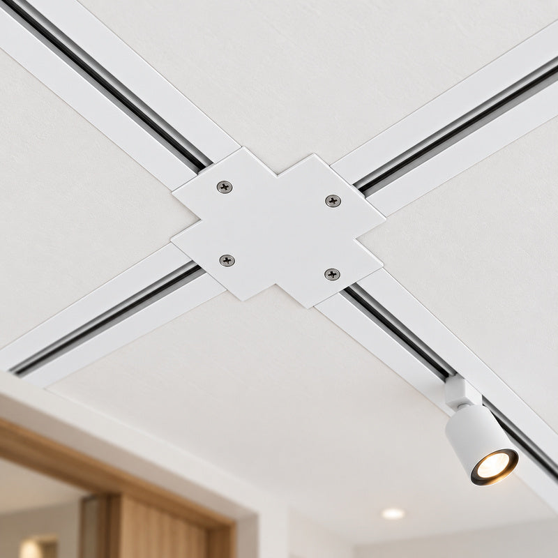 Connecteur X Rail Encastrable Monophasé Blanc