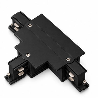 Connecteur T Rail Encastrable Triphasé Noir