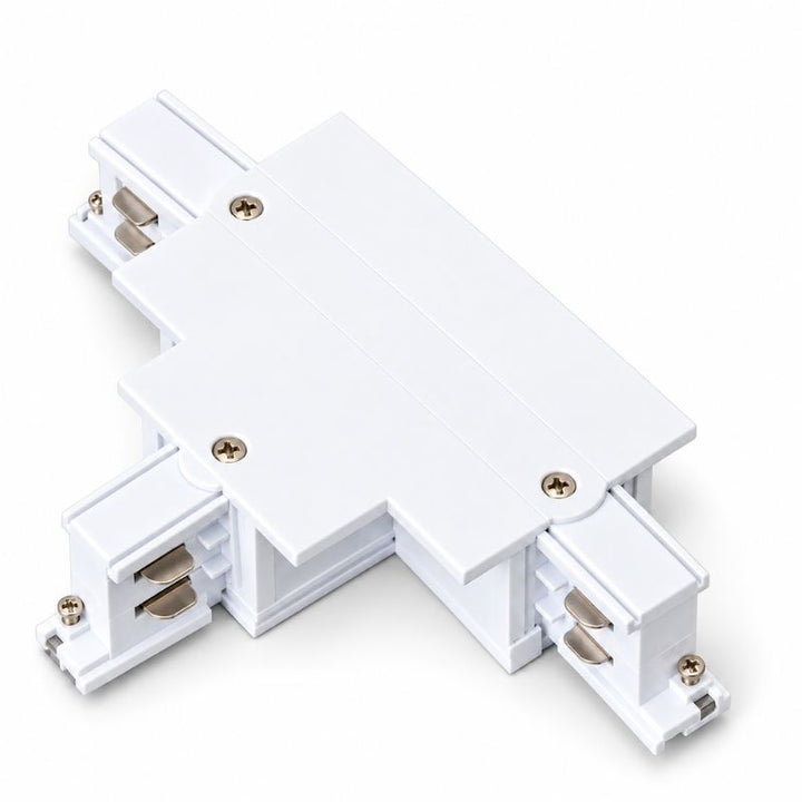 Connecteur T Rail Encastrable Triphasé Blanc