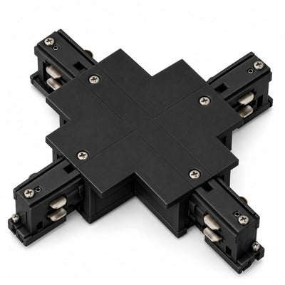 Connecteur X Rail Encastrable Triphasé Noir
