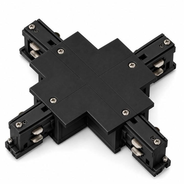 Connecteur X Rail Encastrable Triphasé Noir