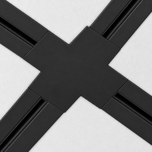 Connecteur X Rail Encastrable Triphasé Noir