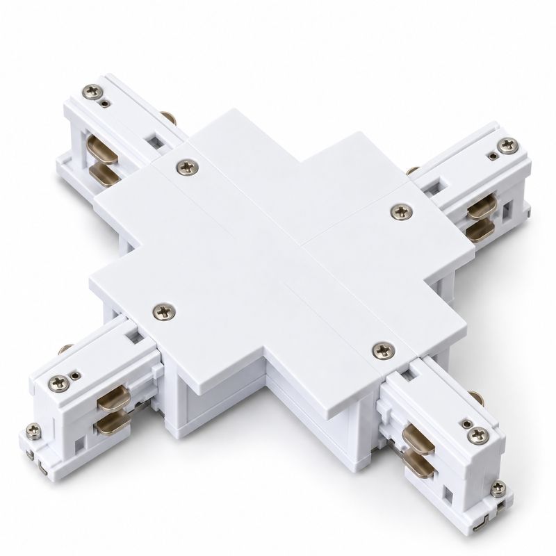 Connecteur X Rail Encastrable Triphasé Blanc