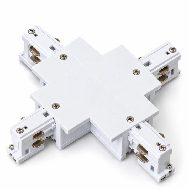 Connecteur X Rail Encastrable Triphasé Blanc