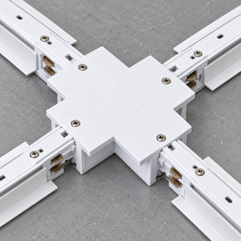 Connecteur X Rail Encastrable Triphasé Blanc
