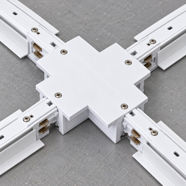 Connecteur X Rail Encastrable Triphasé Blanc