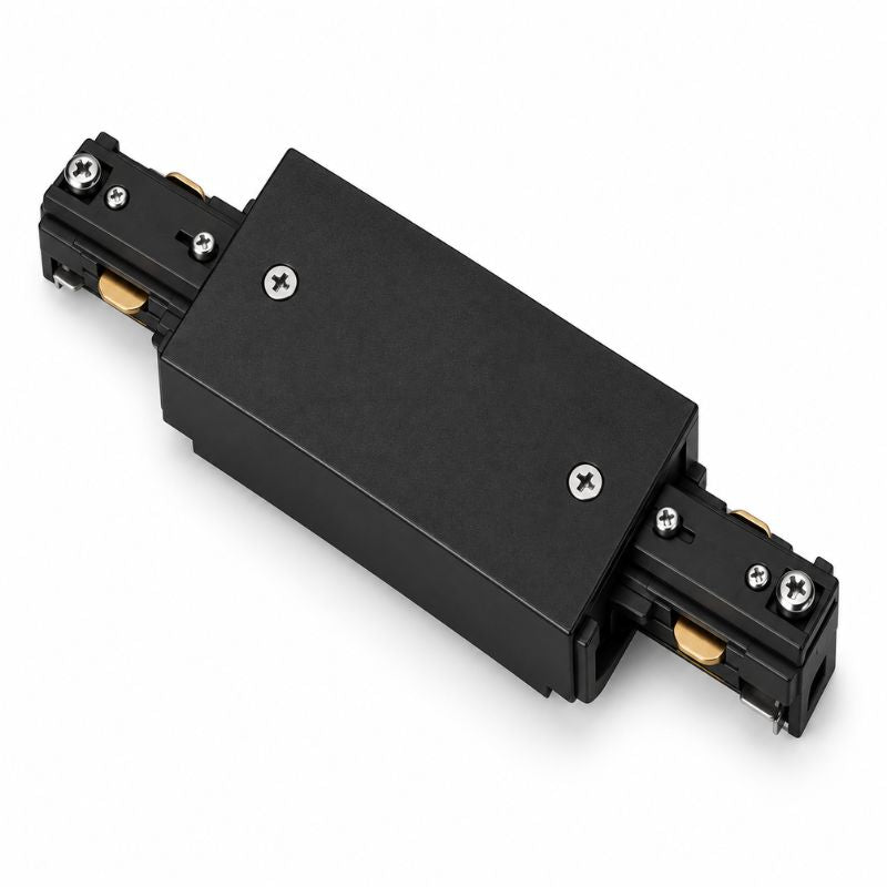 Connecteur T Rail Encastrable Monophasé Noir