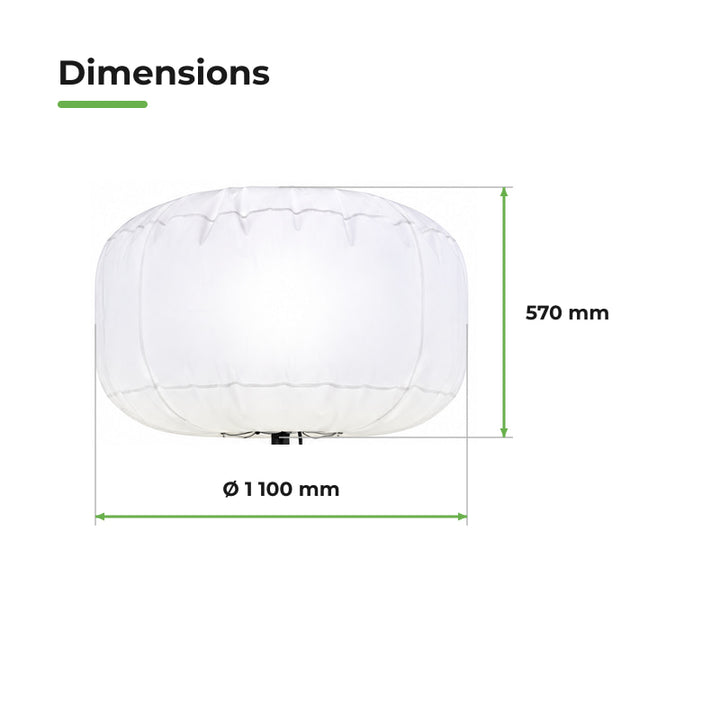 Ballon Lumineux LED 800W 100000 lm sur Mât Télescopique 4,30m