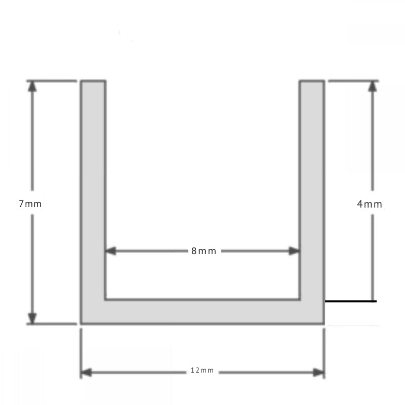 Profilé Aluminium pour Ruban LED Couvercle Blanc Opaque