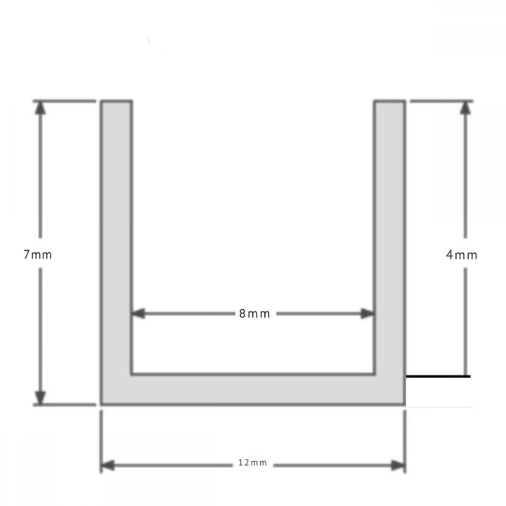 Profilé Aluminium pour Ruban LED Couvercle Blanc Opaque