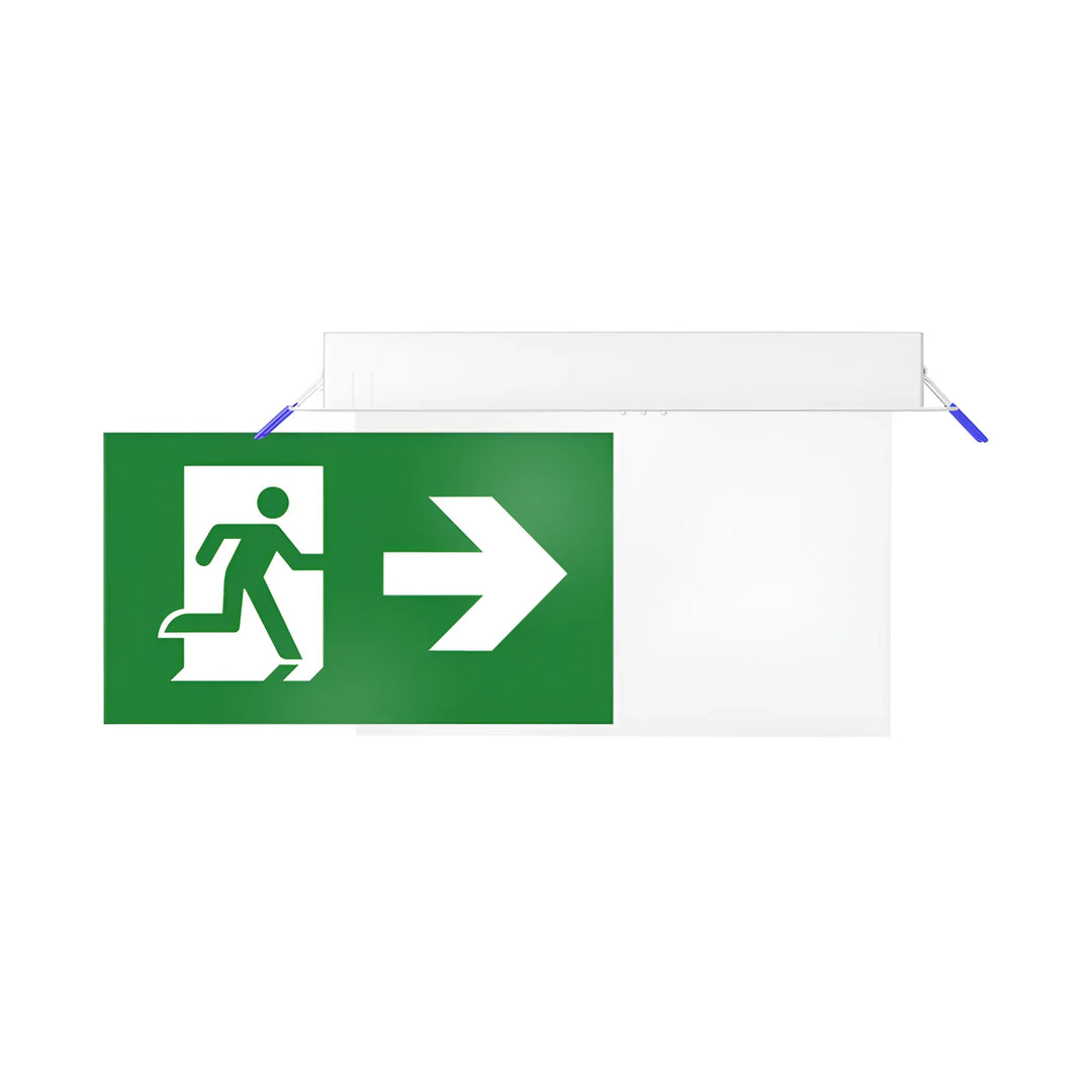 Bloc de Secours LED Encastré Évacuation 2W IP20 Blanc