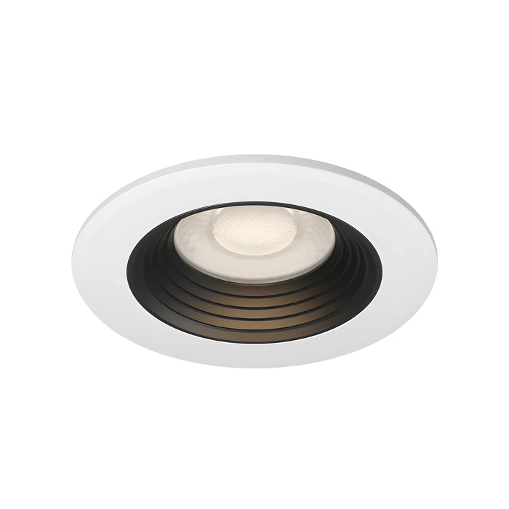 Spot LED Encastrable Rond 6,5W Ø85mm Dimmable CCT Blanc, Intérieur Noir