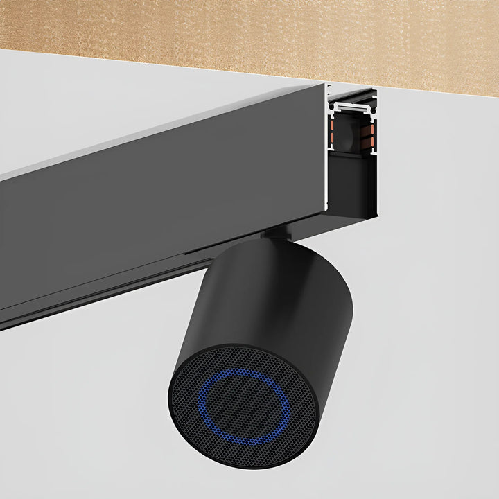Enceinte Bluetooth 10W sur Rail Magnétique 48V Noir