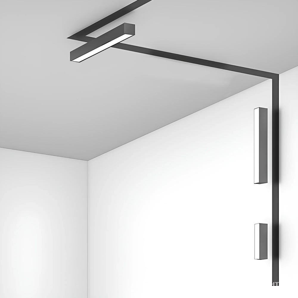Linéaire LED Connecté Tuya 60cm 18W pour Rail Magnétique 48V Noir