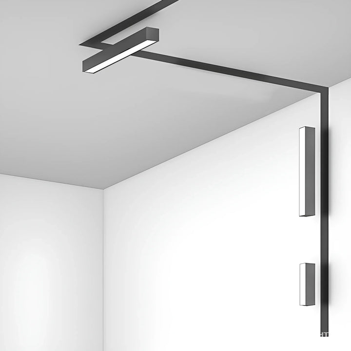 Linéaire LED Connecté Tuya 60cm 18W pour Rail Magnétique 48V Noir