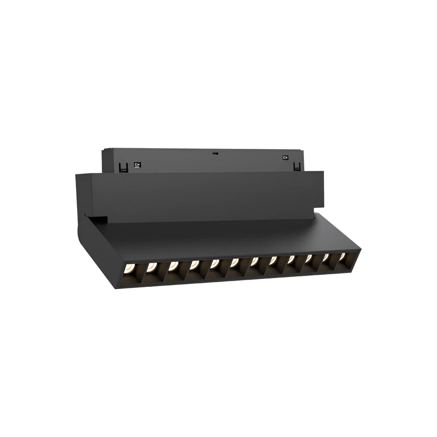 Linéaire LED Wall Washer Connecté Tuya 25cm 12W pour Rail Magnétique 48V Noir