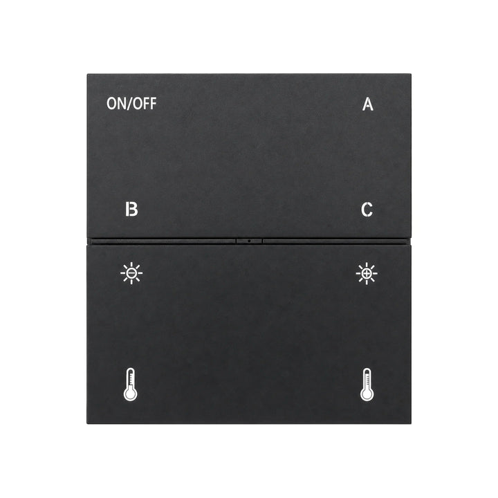 Interrupteur Connecté Tuya pour Rail Magnétique 48V Noir