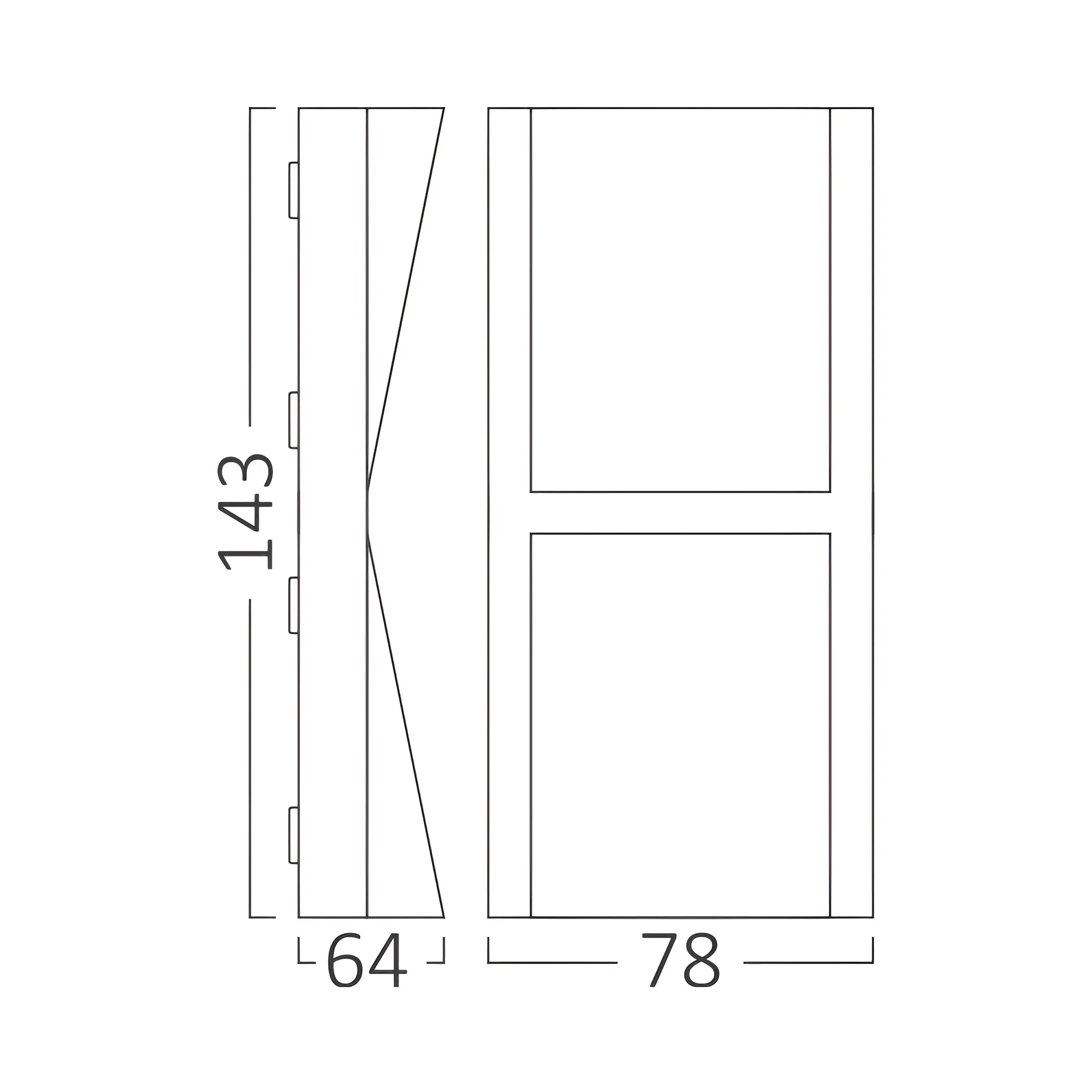 Applique Murale LED Double Faisceau 2x6W IP65 CCT Gris