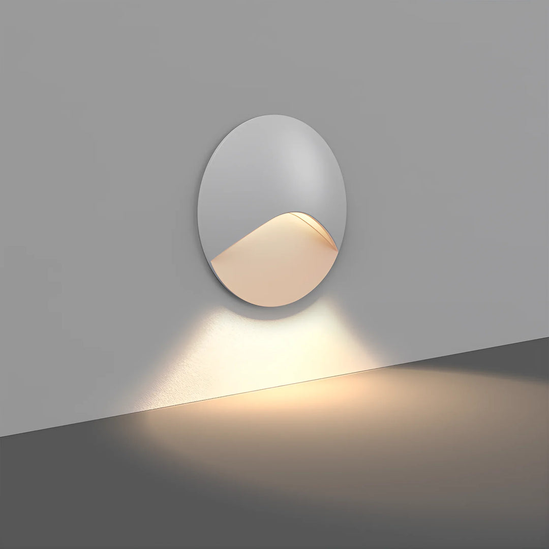 Balise pour Escalier LED Encastrée Ronde 3W IP65 Blanc