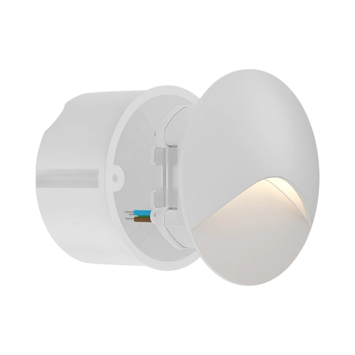Balise pour Escalier LED Encastrée Ronde 3W IP65 Blanc