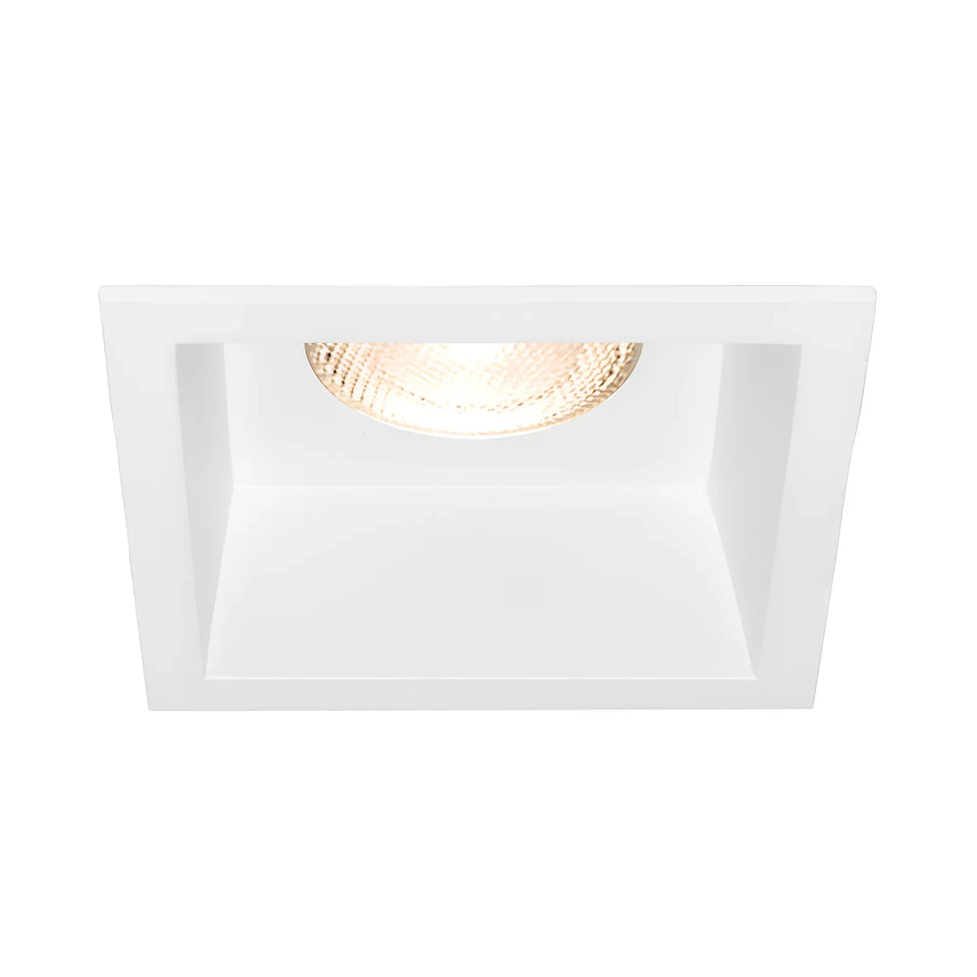 Support Spot Encastrable Carré Blanc
