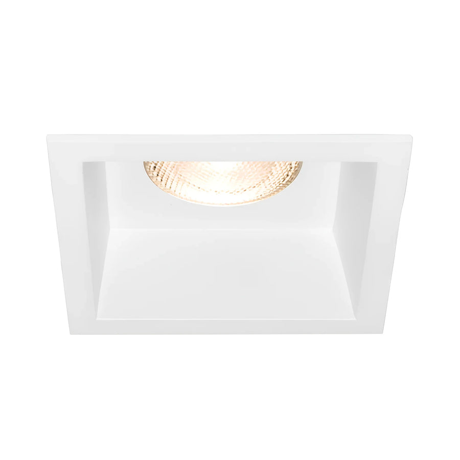 Support Spot Encastrable Carré Blanc