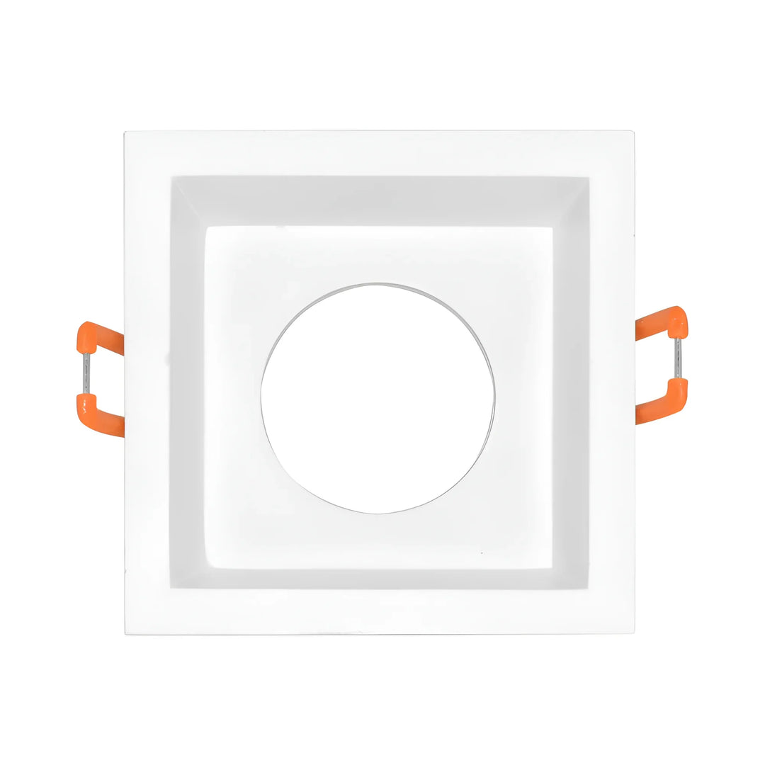 Support Spot Encastrable Carré Blanc
