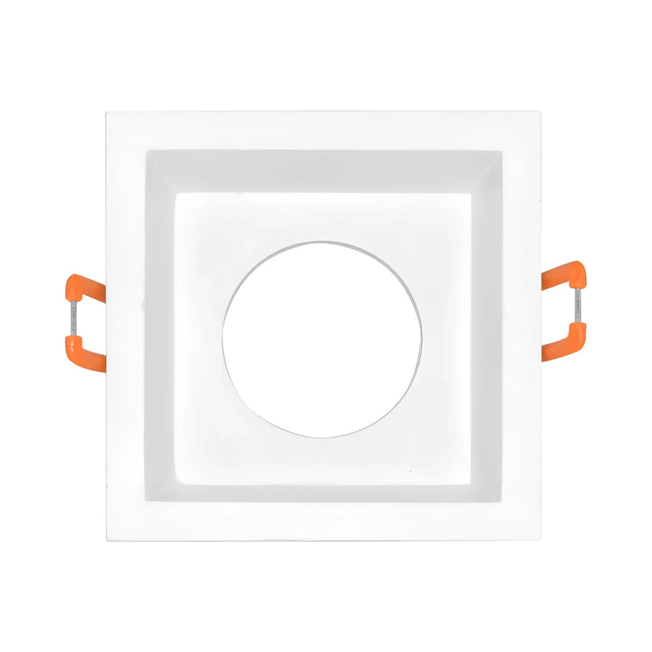 Support Spot Encastrable Carré Blanc