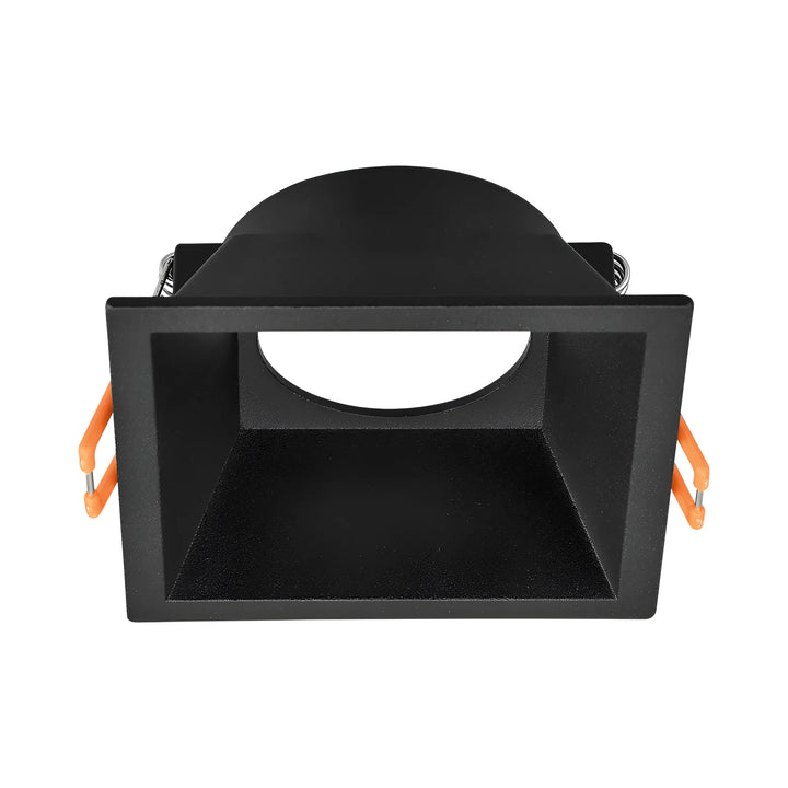 Support Spot Encastrable Carré Noir