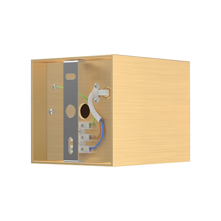 Spot en Saillie Carré Or pour Ampoule GU10