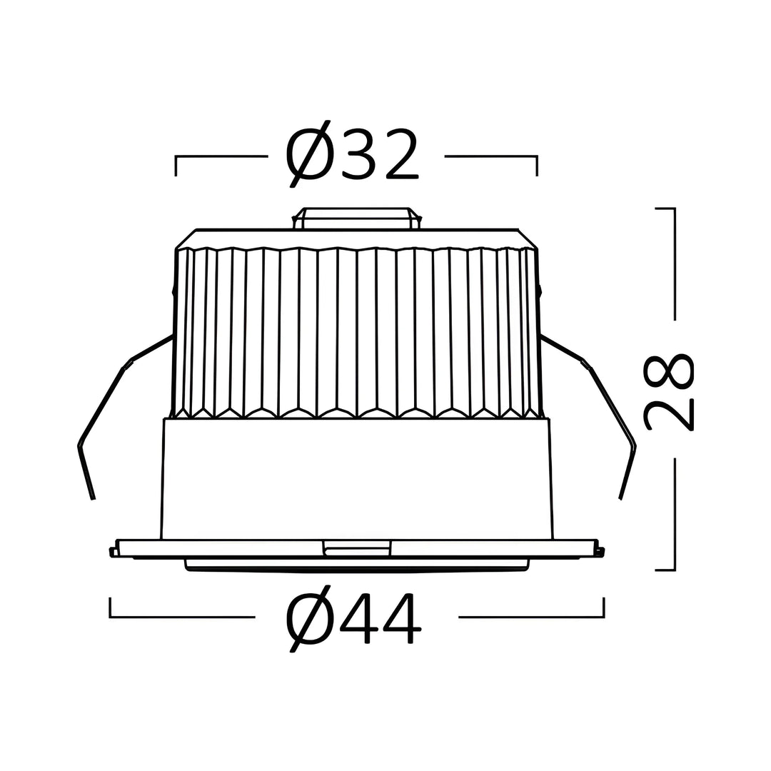 Mini Spot LED Encastrable 3W 38° IP54 CCT