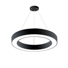 Suspension LED Ronde 45W Noir avec Télécommande