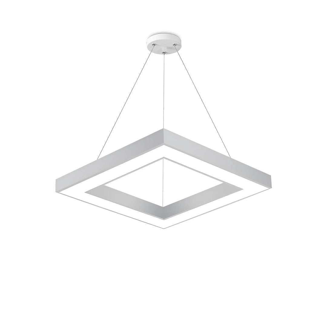 Suspension LED Carrée 45W Blanc avec Télécommande