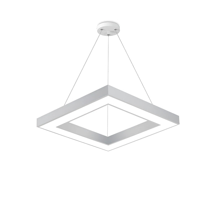 Suspension LED Carrée 45W Blanc avec Télécommande