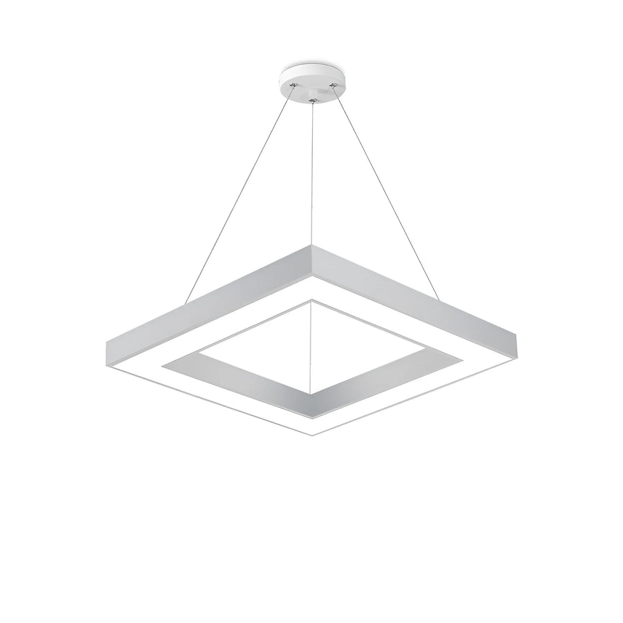 Suspension LED Carrée 45W Blanc avec Télécommande