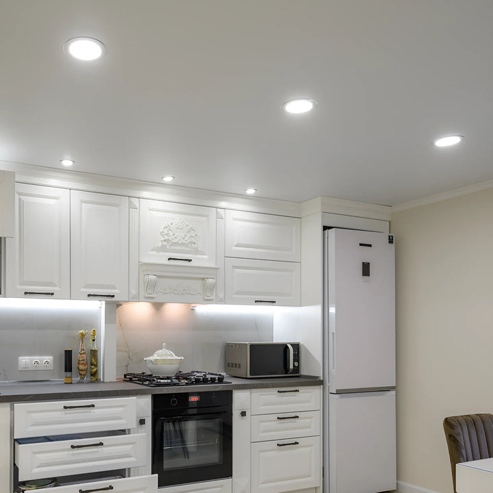 Downlight Dalle LED Ronde Ø128mm 6W Dimmable Blanc CCT