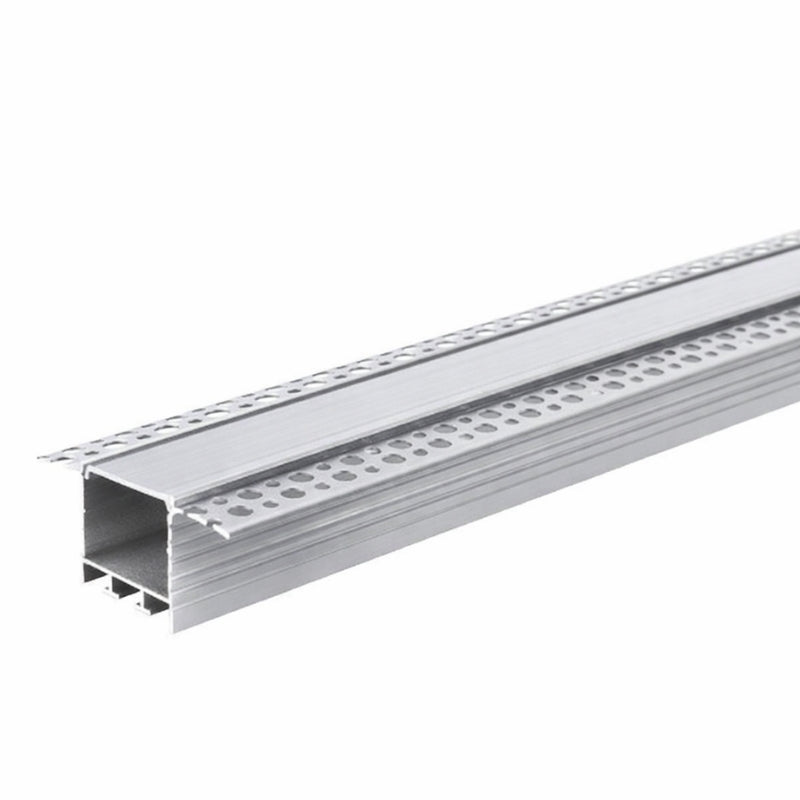 2m Wide Recessed Aluminum Profile for LED Strip with White Cover