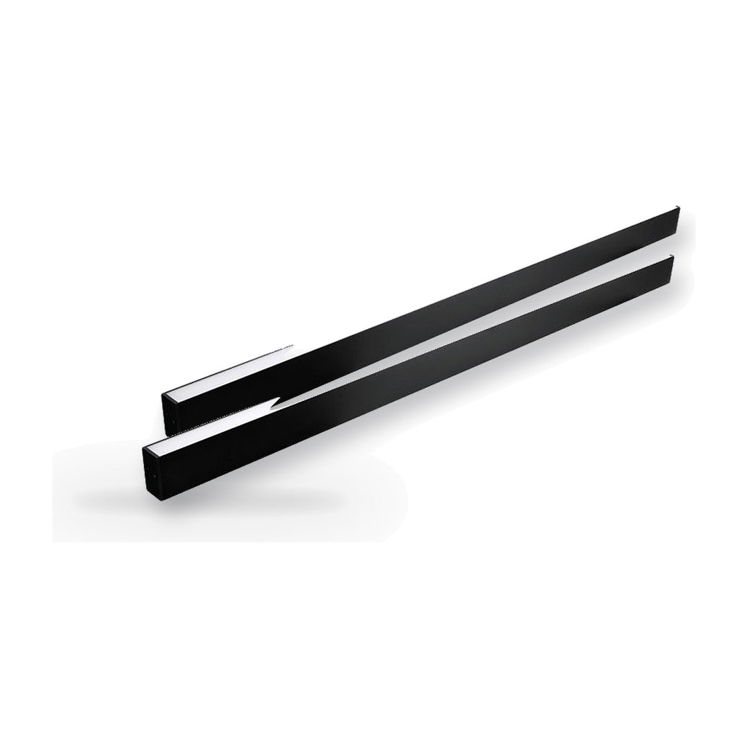 Lot de 2 - Linéaire LED sur Rail Triphasé 120cm 30W 3450lm Noir