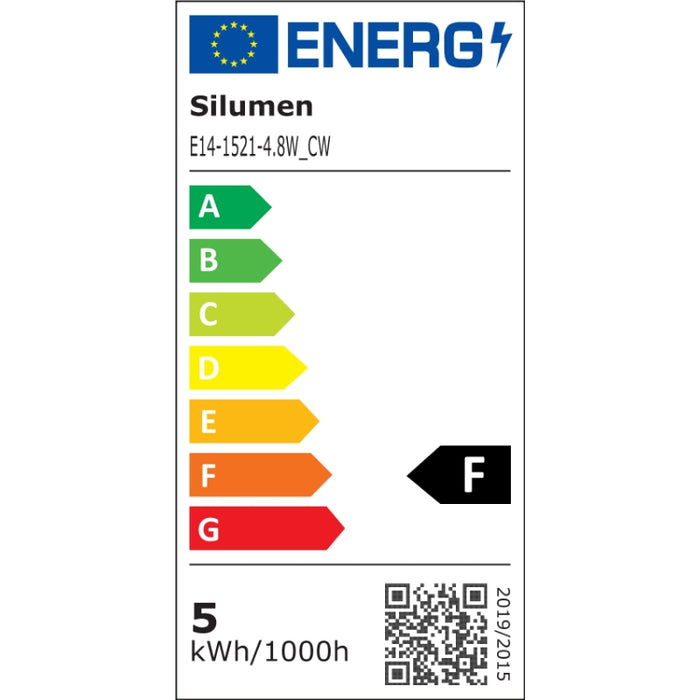 Ampoule LED E14 4.8W C37 180°