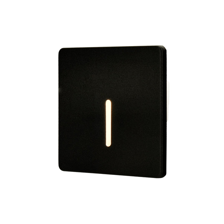 Cadre Carré Noir pour Balise LED Escalier - Modèle Trait Fin