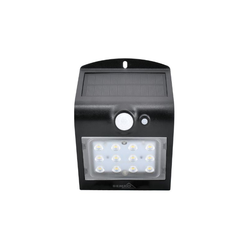 Applique Murale Solaire LED 1.5W IP65 220lm avec Détecteur de Mouvement